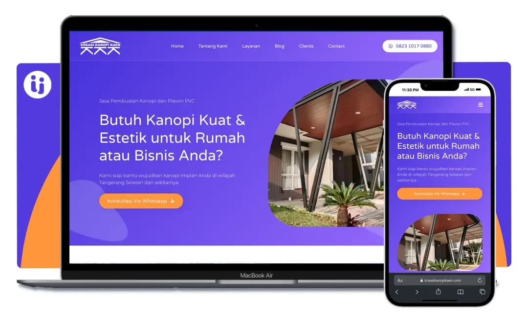 Company Profile — website karya Buat Website Sini untuk Kreasi Kanopi Kain