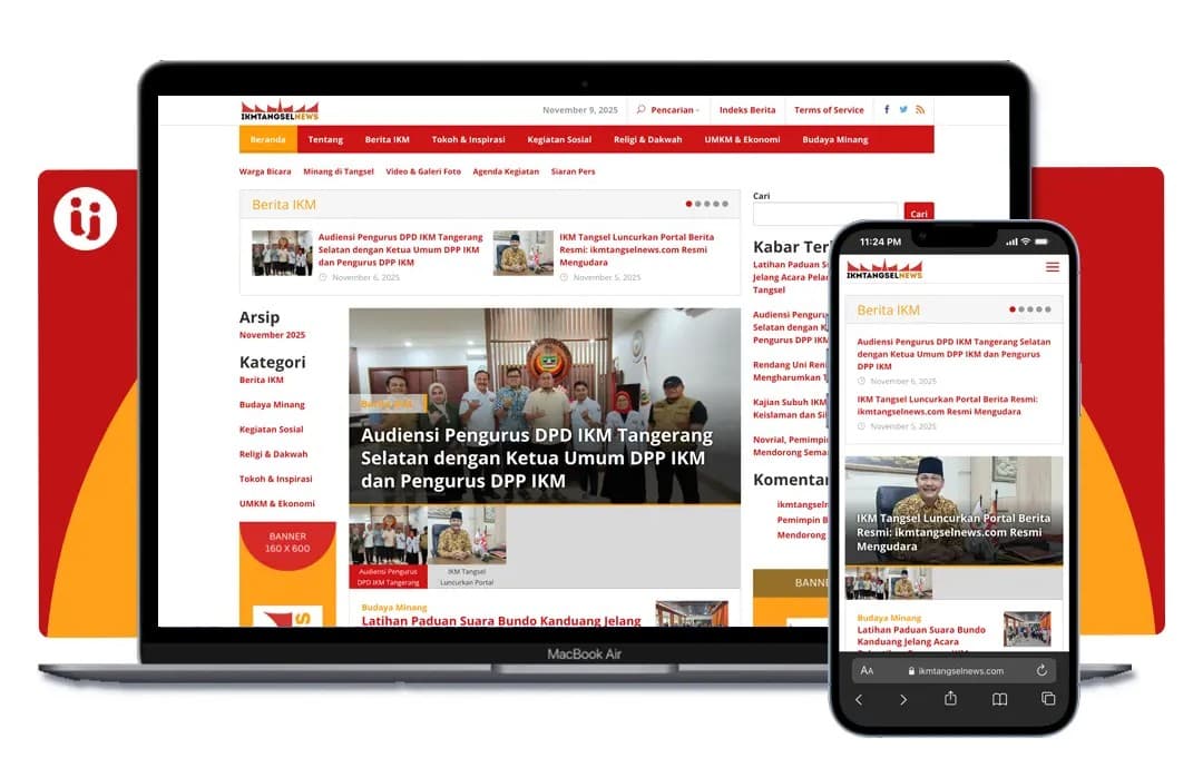 Company Profile — website karya Buat Website Sini untuk IKM Tangsel