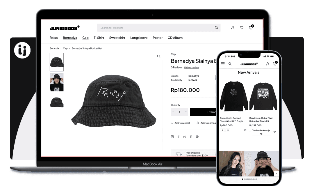 Merchandise Store Website